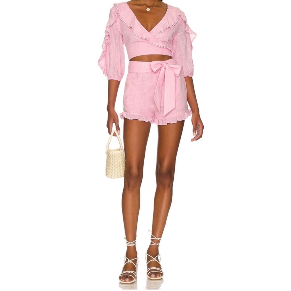 Pink Ruffled Romper